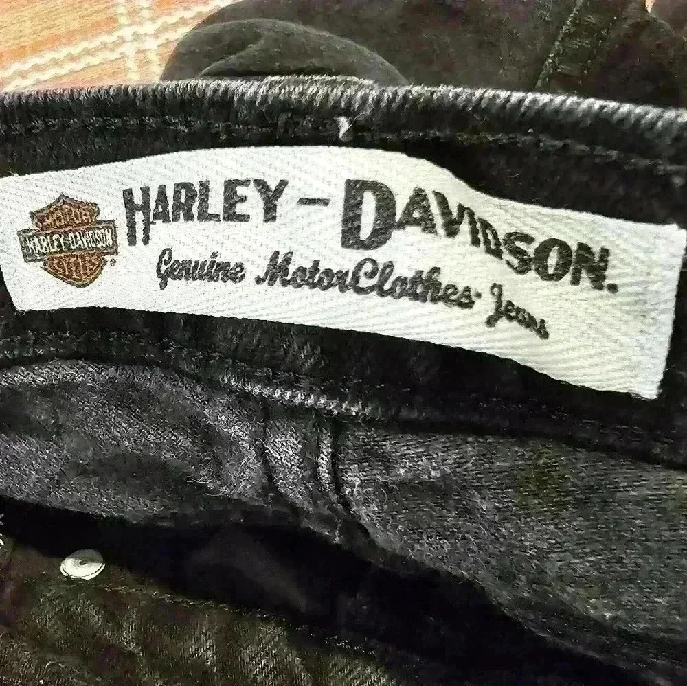Harley-Davidson Women's Black Denim Short Size 0